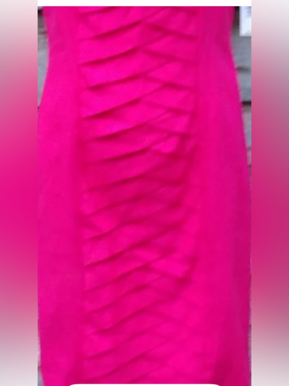 new directions Pink Sleeveless Pleated-Front Midi Dress size 16  linen blend - Picture 2 of 5